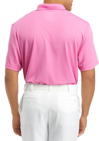  Pro Tour® Short Sleeve Solid Textured Polo Shirt